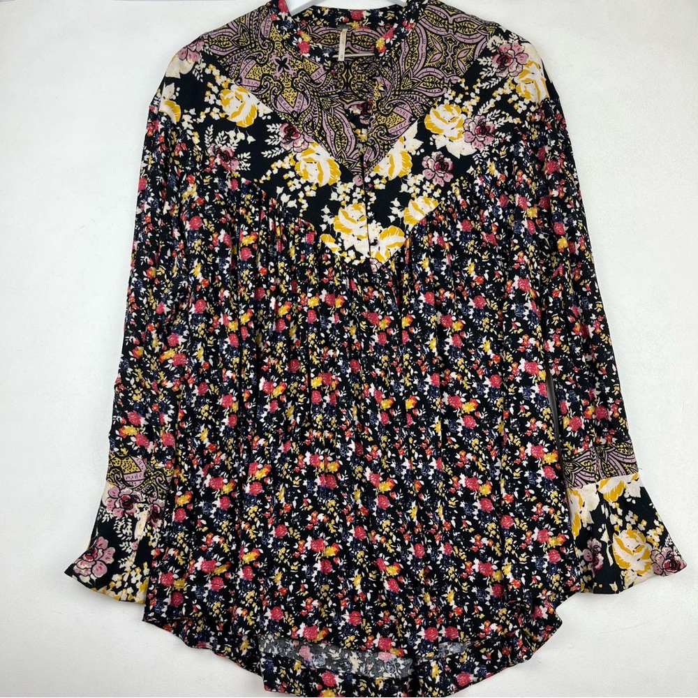 Free People Wildflower Fields Henley Top